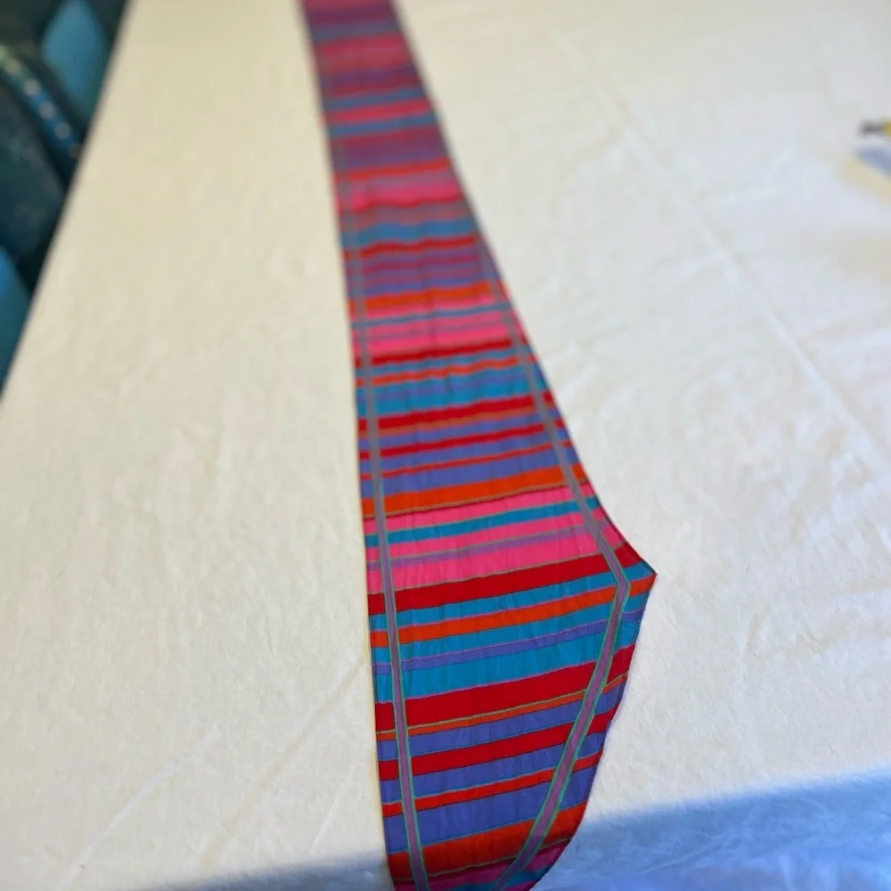 Vintage Liz Striped Scarf